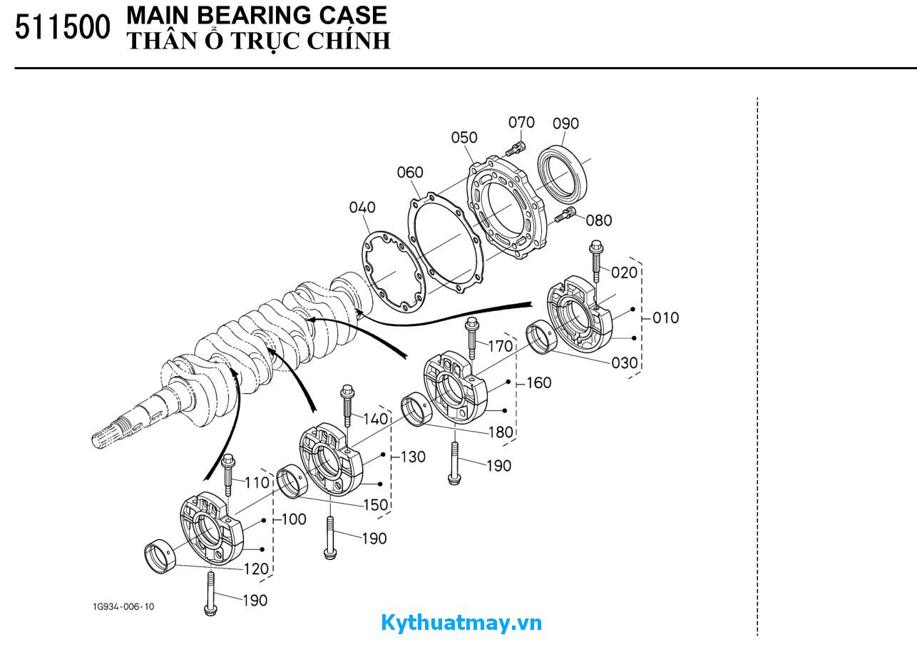 Thân ổ trục chính